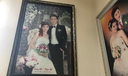 Le Van Ha, right, in his wedding day photograph.