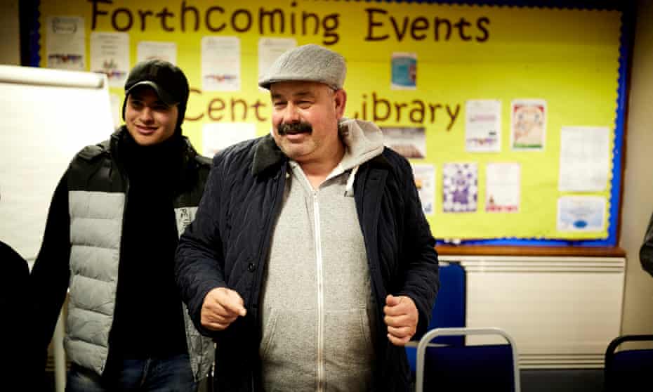 Isam Mohammed Hamza (right), a Syrian refugee, attends an employability session at Coventry’s central library