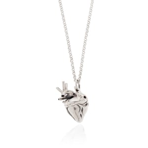 Heart necklace, £170, Strange fruit, wolfandbadger.com