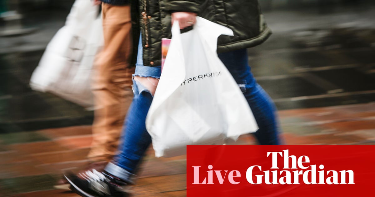 UK retailers report 2.2% drop in December footfall, ending 'disappointing year' - business live