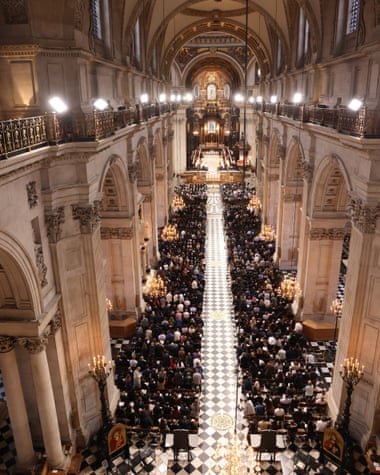 Service of prayer and reflection at St. Paul's Cathedral on Friday.