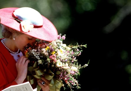 Princess Diana during a visit to The Royal Botanical Gardens in Melbourne, Australia.