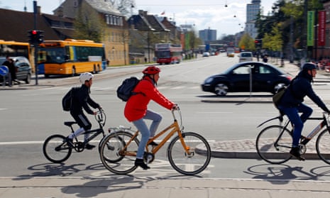 Cyclists in Copenhagen.
