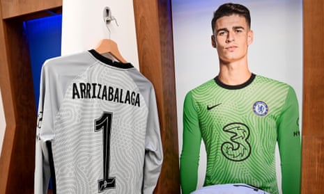 ‘Should have tried to punch it, Kepa,’ sniggered a tall man in rimless glasses.