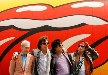 With the Rolling Stones in 2002.