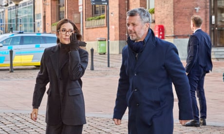 Denmark’s Crown Princess Mary and Crown Prince Frederik arrive for Christmas high mass at Aarhus cathedral last week.