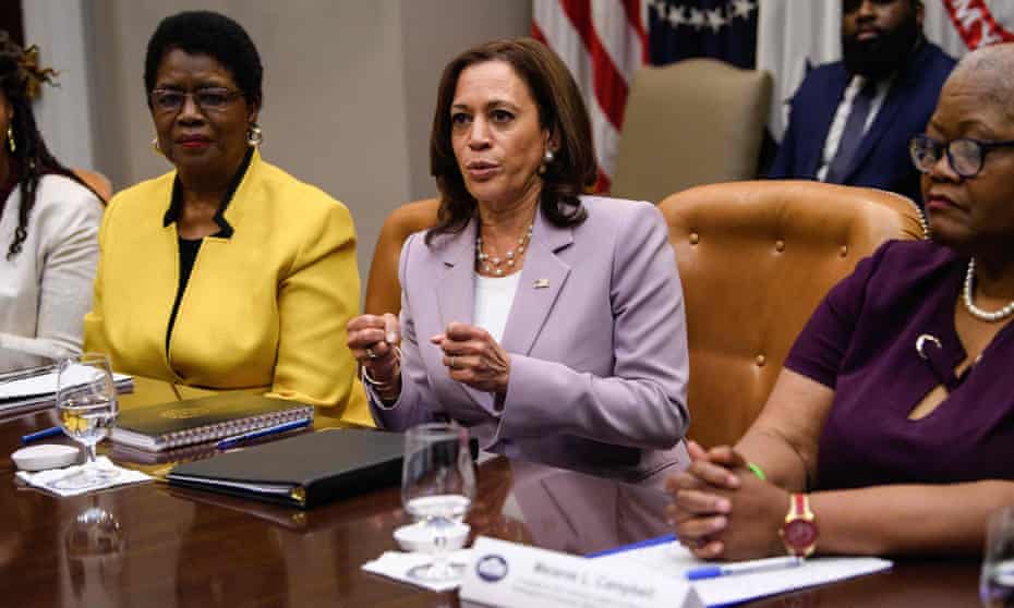 Kamala Harris discussed voting rights with Black women leaders in July. Advocates have said they are disappointed in the administration’s lack of leadership on the issue.