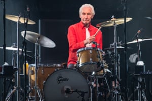 Watts is seen during a Rolling Stones concert in Santa Clara, US, on 18 Aug 2019