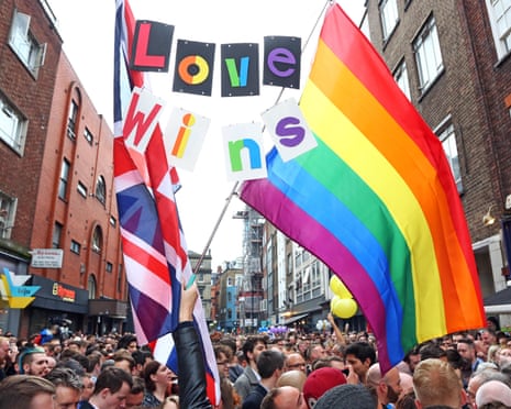 The vigil for the victims of the Orlando shootings in Old Compton Street, London.