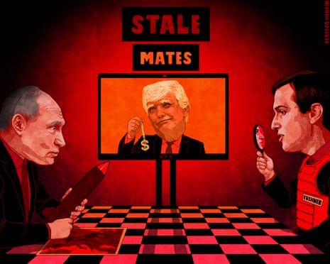 Rebecca Hendin on US-Russia talks over the war in Ukraine – cartoon