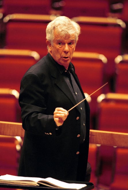Dohnanyi at rehearsals for the Music Triennale in Cologne, 2000 (Photo by Brill/ullstein bild via Getty Images)