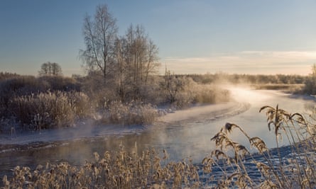 The Elva River in the countryside near Tartu.