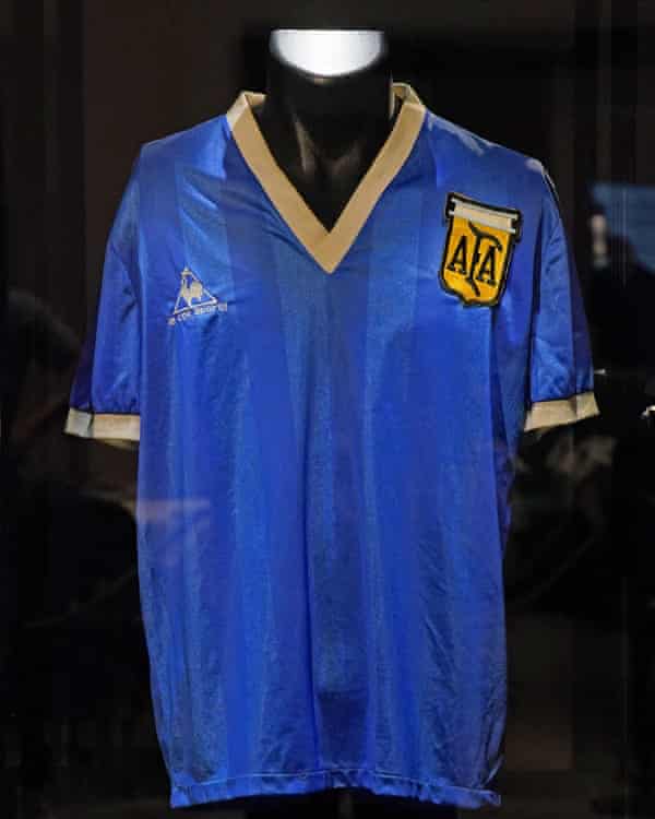 Soccer legend Diego Maradona's 'Hand of God' shirt sets auction record