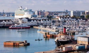 Cruise liners in Southampton docks