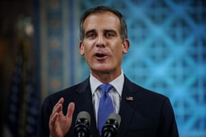 Eric Garcetti, mayor of Los Angeles, says the virus has underscored the need for pre-pandemic plans to roll out miles of new bike lanes and rail lines.