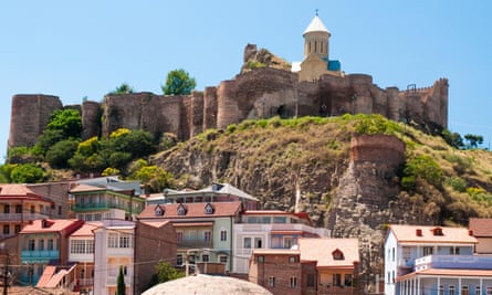 Nariqala Fortress and the Abanotubani quarter, Tbilisi.