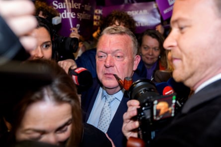 Lars Loekke Rasmussen at the Moderates' election party in Copenhagen, Denmark, 24 March 2026.