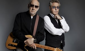 The upsetters … Pete Townshend and Roger Daltrey.