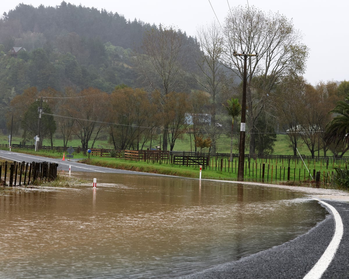 Floods, power outages and hundreds evacuated as Cyclone Vaianu lashes New Zealand's North Island | New Zealand | The Guardian