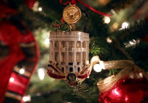 Christmas Decorations At The White House In Pictures Us News The Guardian Saint Louis Skyline 2022 White Hiuse Holiday Decor