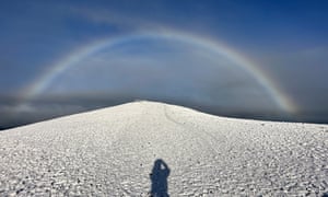 On the summit of Skiddaw in the Lakes 8/12/22...the ‘bow’ was caused by tiny ice crystals in the air