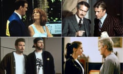 Composite of the films Fierce Creatures, The Sting, Runaway Bride and Chasing Amy