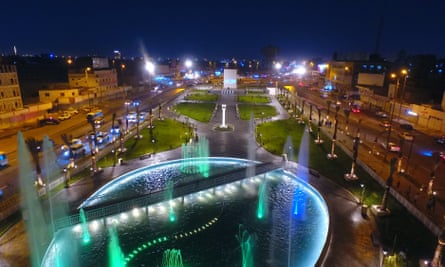 An aerial view of Tahrir Square in Baghdad.