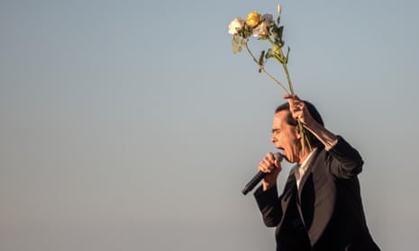 Nick Cave performs