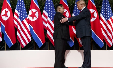 Kim Jong-un and Donald Trump meet in Singapore