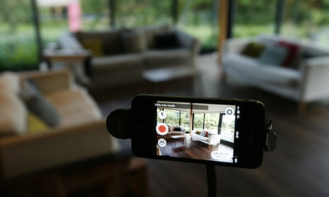 old smartphone repurposed as video monitoring device