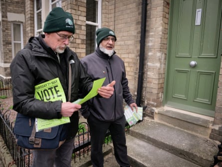 Green party candidates John Pearson and Mohammed Suleman