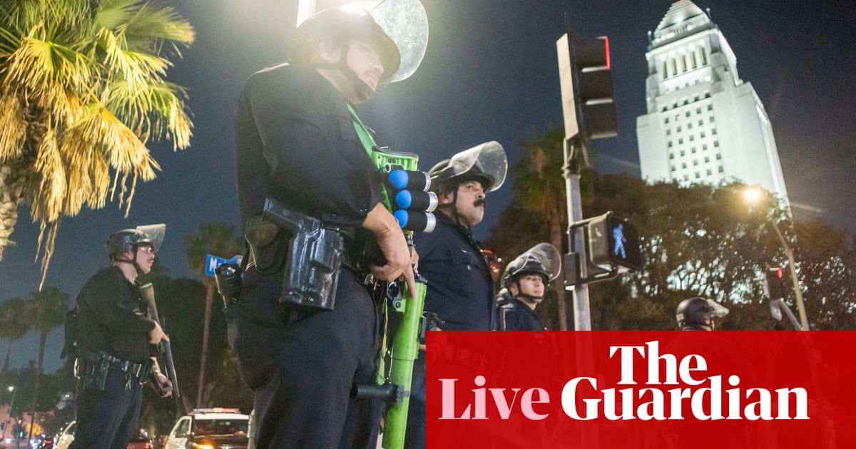 LA protests: LAPD says it has made mass arrests' after mayor issued curfew for downtown live