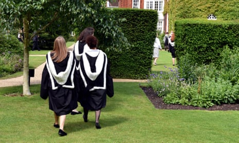 Students celebrate their graduation at Cambridge University