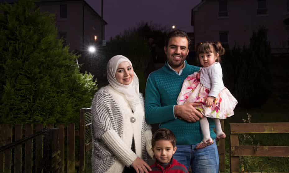 Muhannad Helmi, his wife Raghad al Barkawi, their son Naeem, four, and daughter Qamar, 18 months. 
