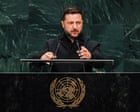 ‘Ukraine did not choose this war’, Volodymyr Zelenskyy tells UN general assembly - live