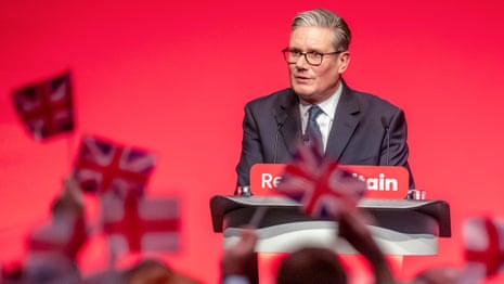 Nigel Farage 'doesn't believe in Britain', Starmer tells Labour conference | Keir Starmer | The Guardian