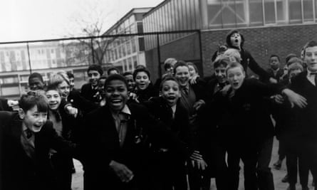 Pupils at Rutherford Secondary School in London, 1969
