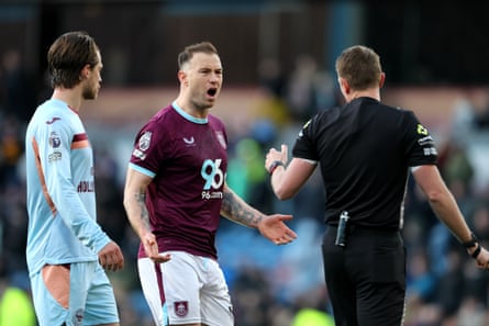 Ashley Barnes reacts in shock after his late goal is disallowed