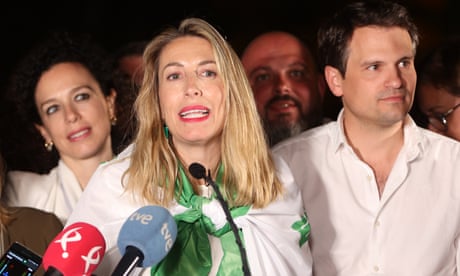 María Guardiola during a press conference after learning the results of the elections in Merida, Spain, 28 May 2023