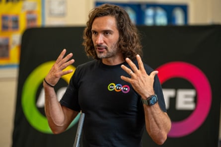 Joe Wicks gesticulating