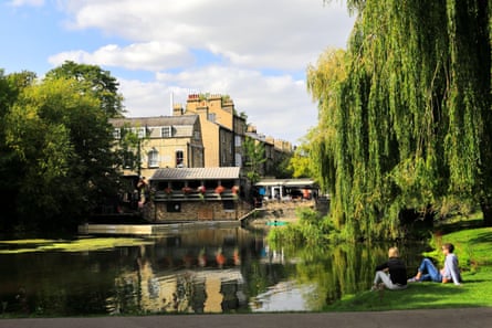 The Mill pond and Granta pub.