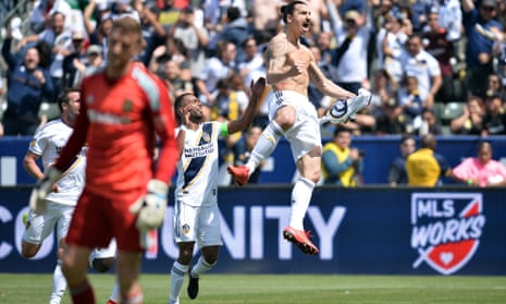 Zlatan Ibrahimovic was as unassuming ever as he marked his MLS debut with two goals