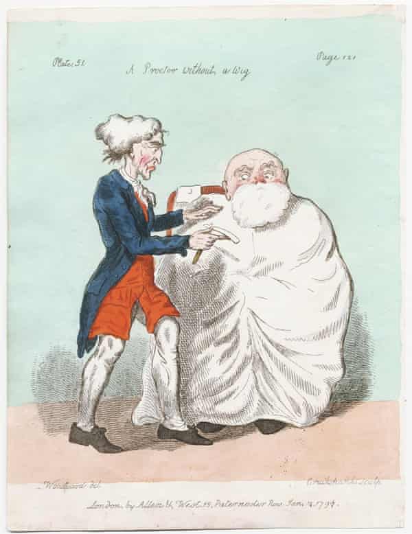 A Proctor without a Wig, 1797.
