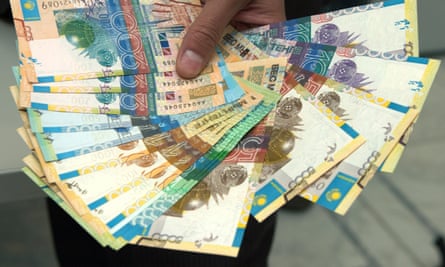 Kazakhstan’s tenge fell 45% against the dollar in 2015, alongside growing unemployment levels.