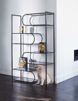 Flow shelving unit by Oretm. Osaka vases by Jonathan Adler
