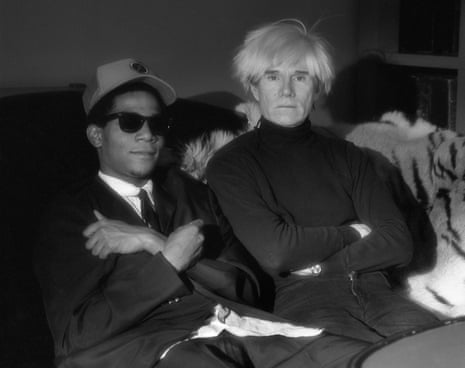 Andy Warhol and Jean-Michel Basquiat, photographed yb Jeannette Montgomery Barron.