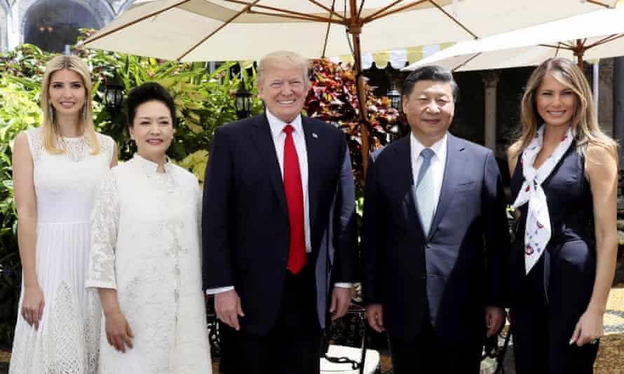 Ivanka Trump was present when Donald Trump met Xi Jinping and his wife, Peng Liyuan, in Florida this month.
