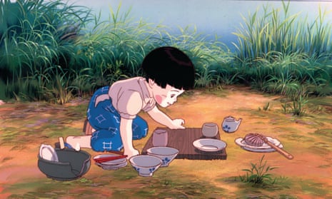 A still from Grave of the Fireflies, 1988, an emotionally harrowing antiwar film directed by Isao Takahata