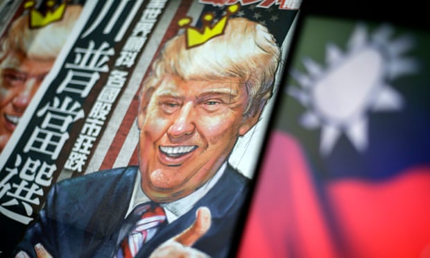 A Donald Trump newspaper headline in Taipei, Taiwan