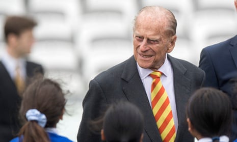 Prince Philip at Lord’s cricket ground in London on Wednesday